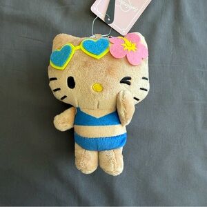 Sanrio 50th anniversary bikini tan Hello Kitty plush/keychain